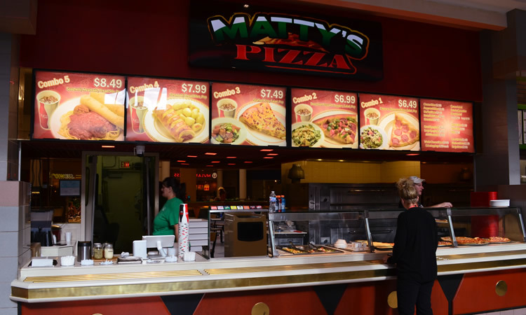 Mattys pizza store in the Midland Mall - Midland Michigan